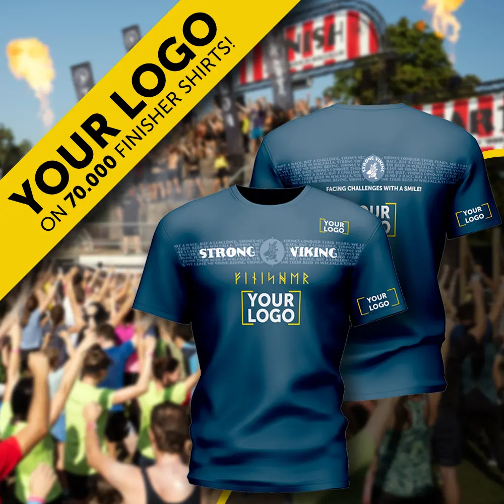 your logo on 70.000 finisher shirts