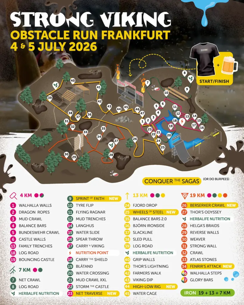 Map frankfurt strong viking parcours